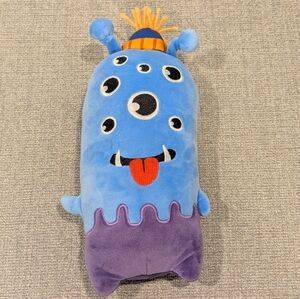 New Exclusive 12" Squishy Monster Plush Blue and Purple Toy for Kids